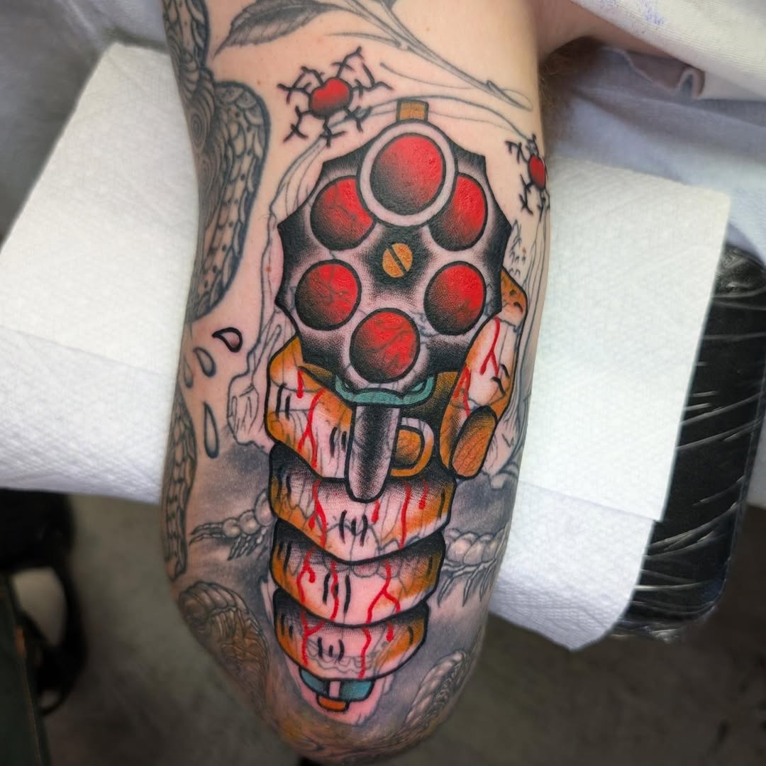 Tattoo by @escaped_tattoos — trash_polka