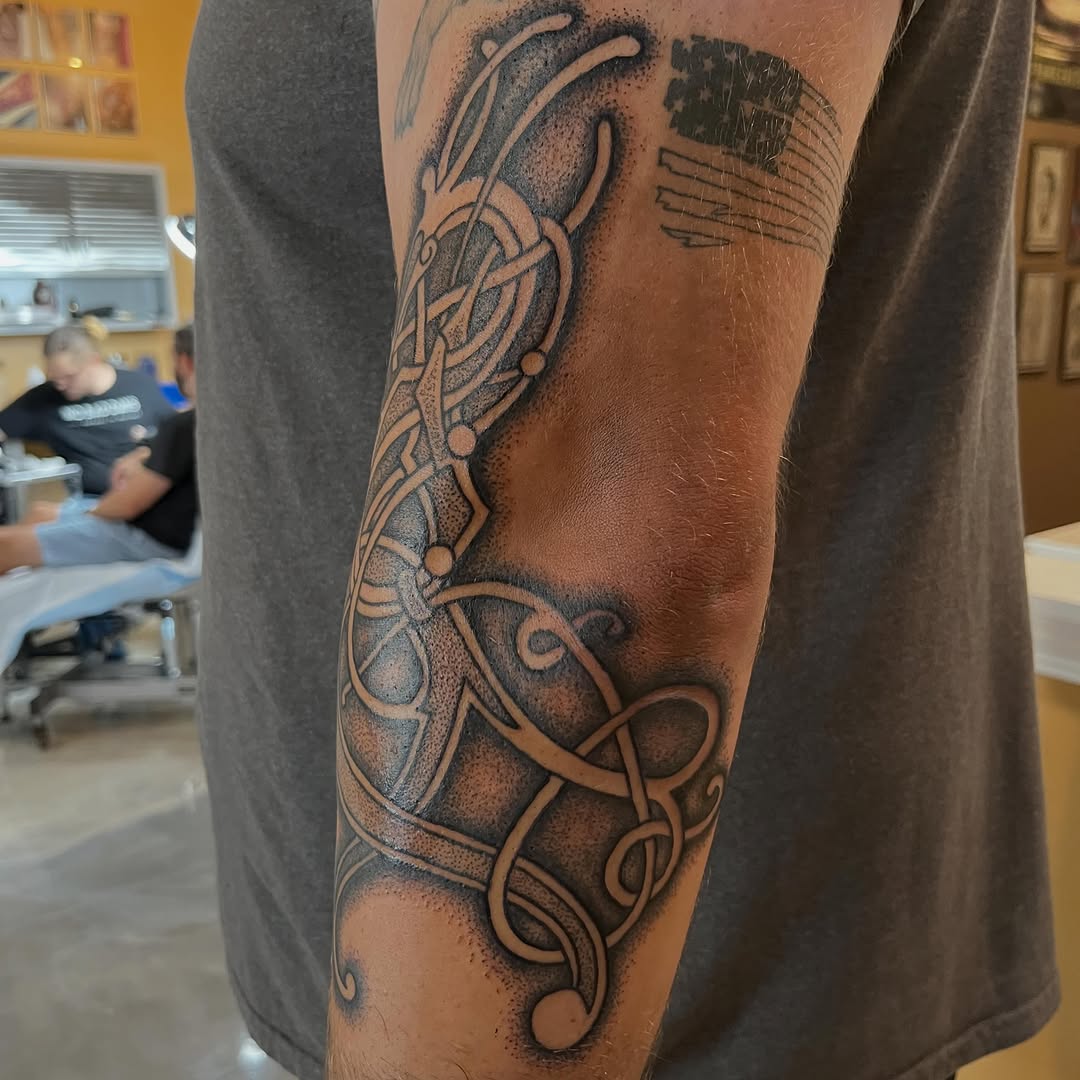 Tattoo by @ghost_world_studios — geometric, dotwork