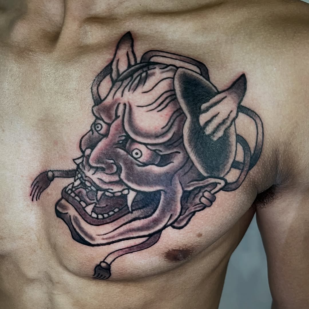 Tattoo by @inkedbybrianpdx — japanese_irezumi, black_and_grey