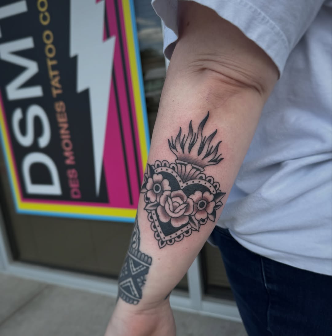 Tattoo by @scaley_j — american_traditional, black_and_grey