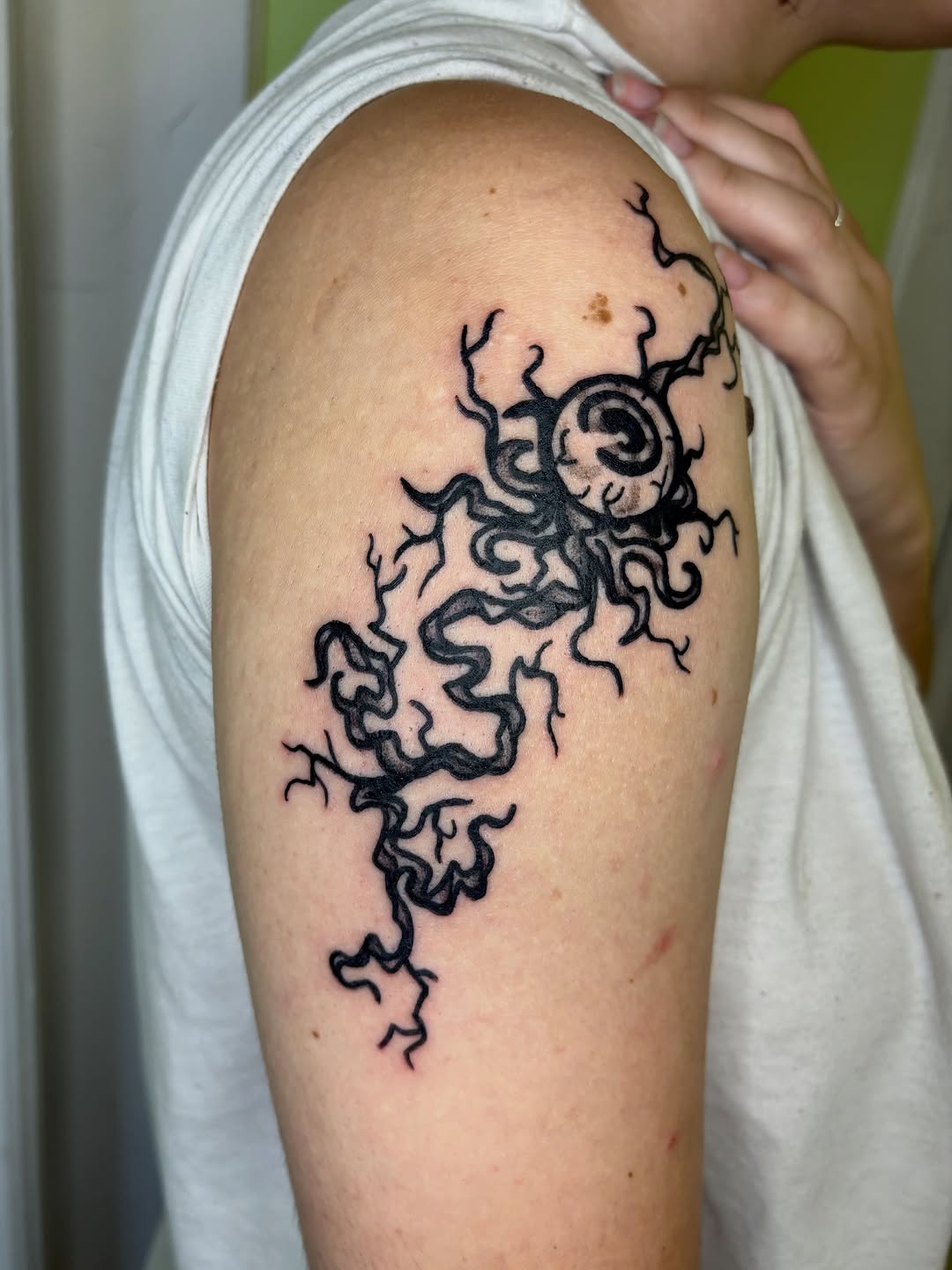 Tattoo by @grattooland — blackwork