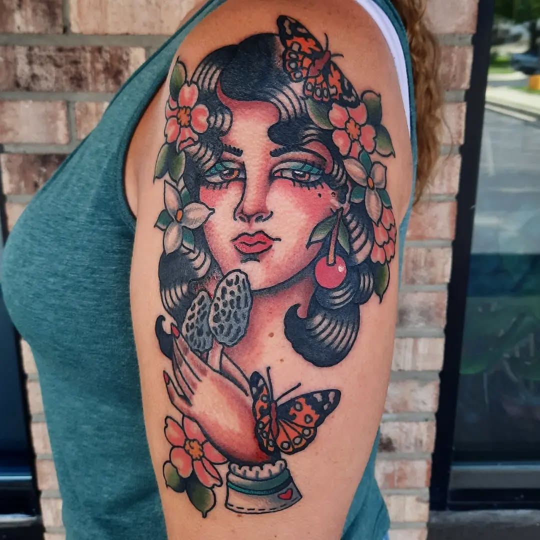 Tattoo by @k8carley_tattoos โ american_traditional, neo_traditional