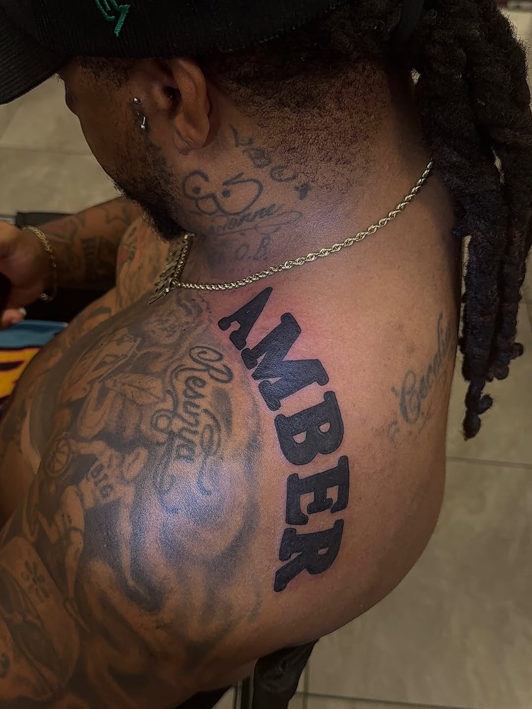 Tattoo by @xotic_inkk โ lettering_script