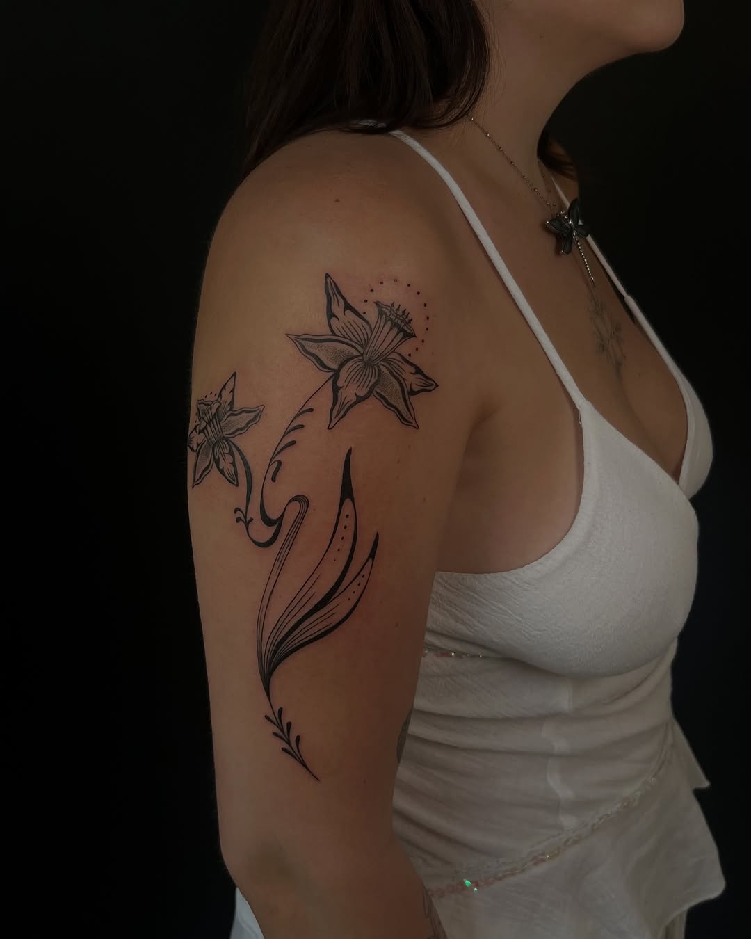 Tattoo by @aldentetattoo — fine_line, black_and_grey