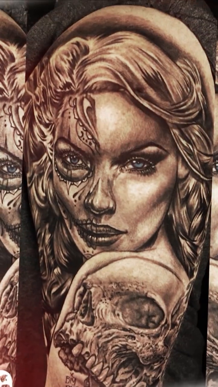 Tattoo by @biggusink — black_and_grey, realism
