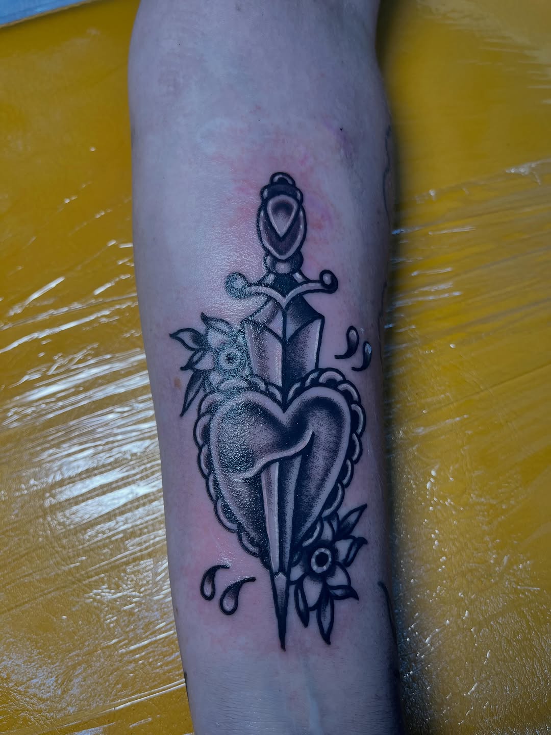 Tattoo by @sourtattoo — american_traditional, black_and_grey