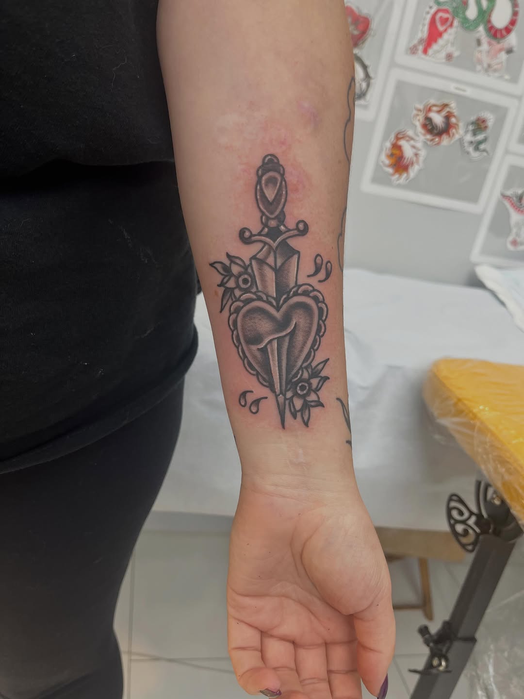 Tattoo by @sourtattoo — american_traditional, black_and_grey