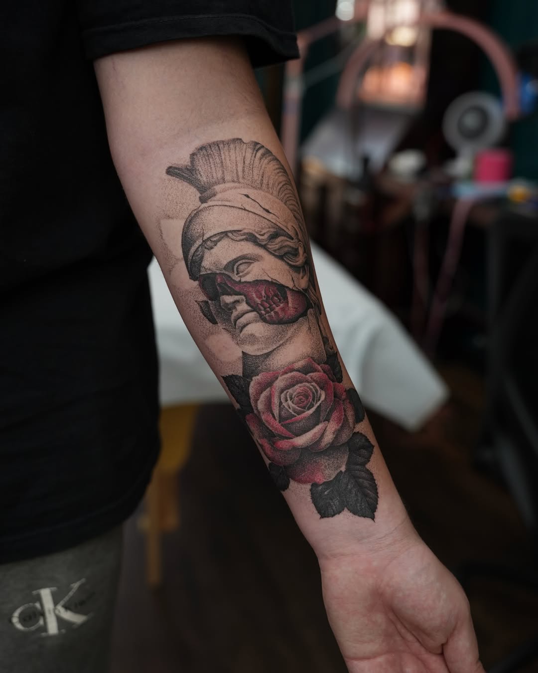 Tattoo by @doomedtattoo — realism, black_and_grey