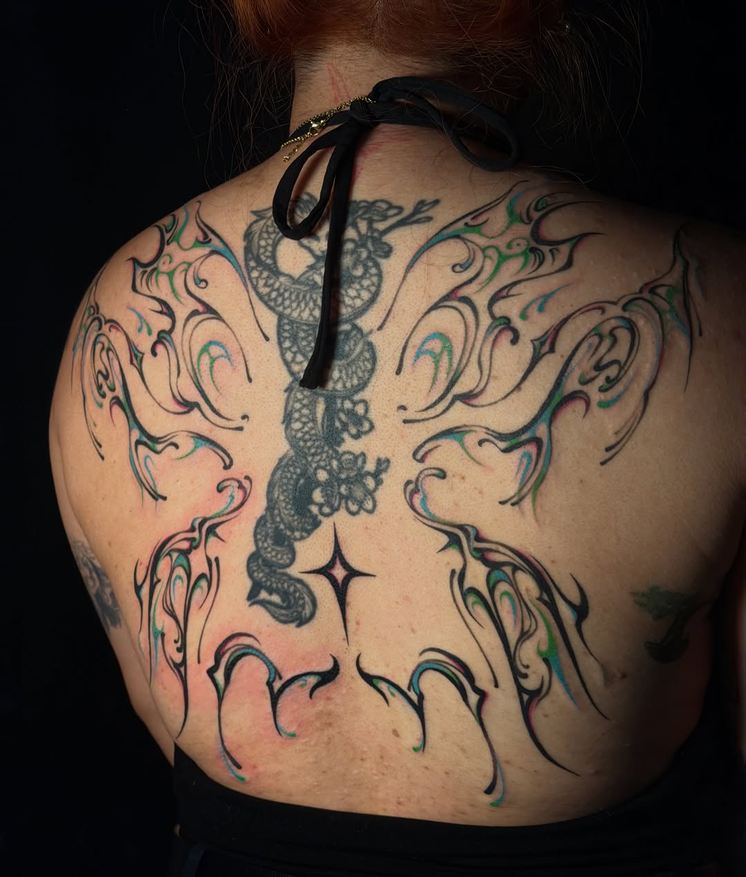 Tattoo by @myjinju.tattoo — blackwork, ornamental