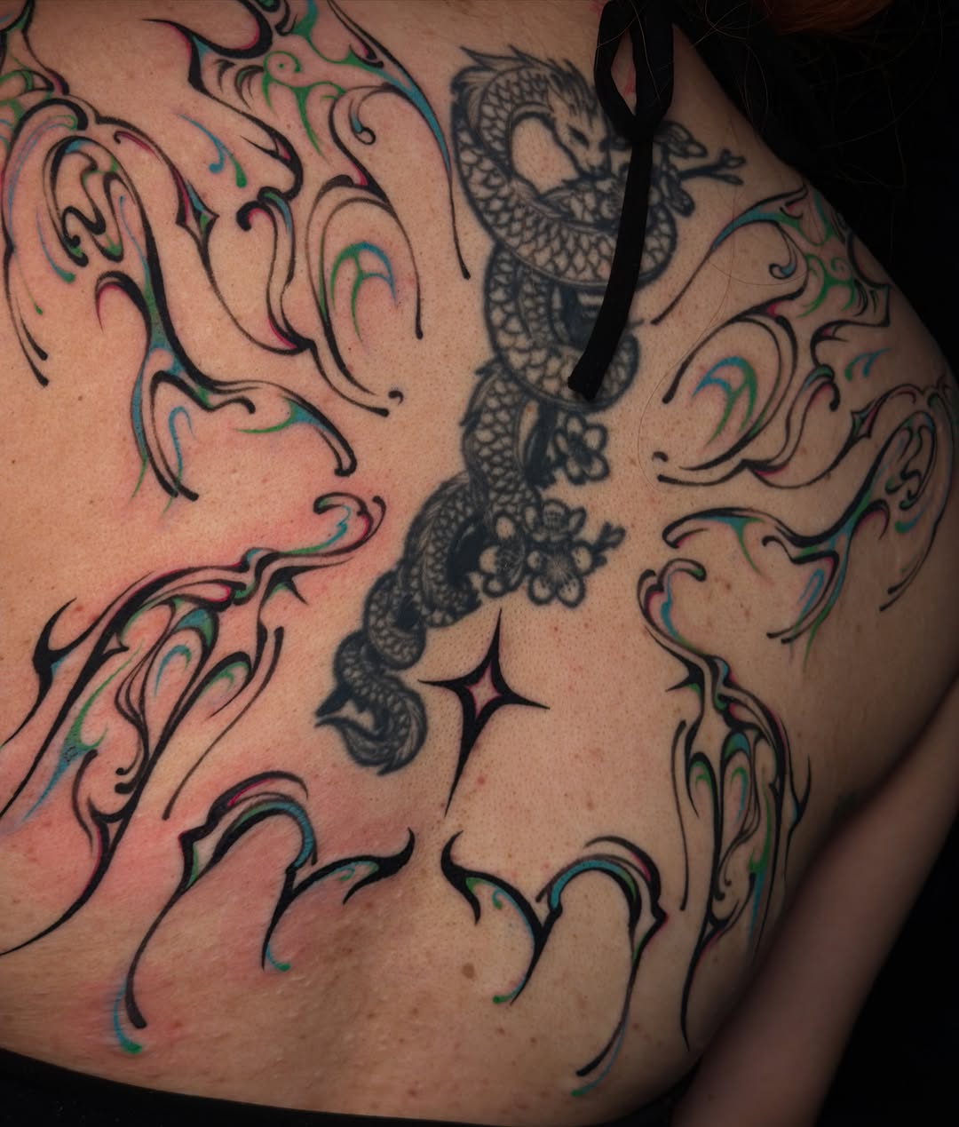 Tattoo by @myjinju.tattoo — blackwork, ornamental