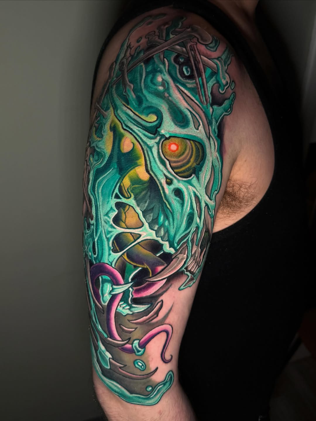 Tattoo by @oldmanfisk — dark_realism