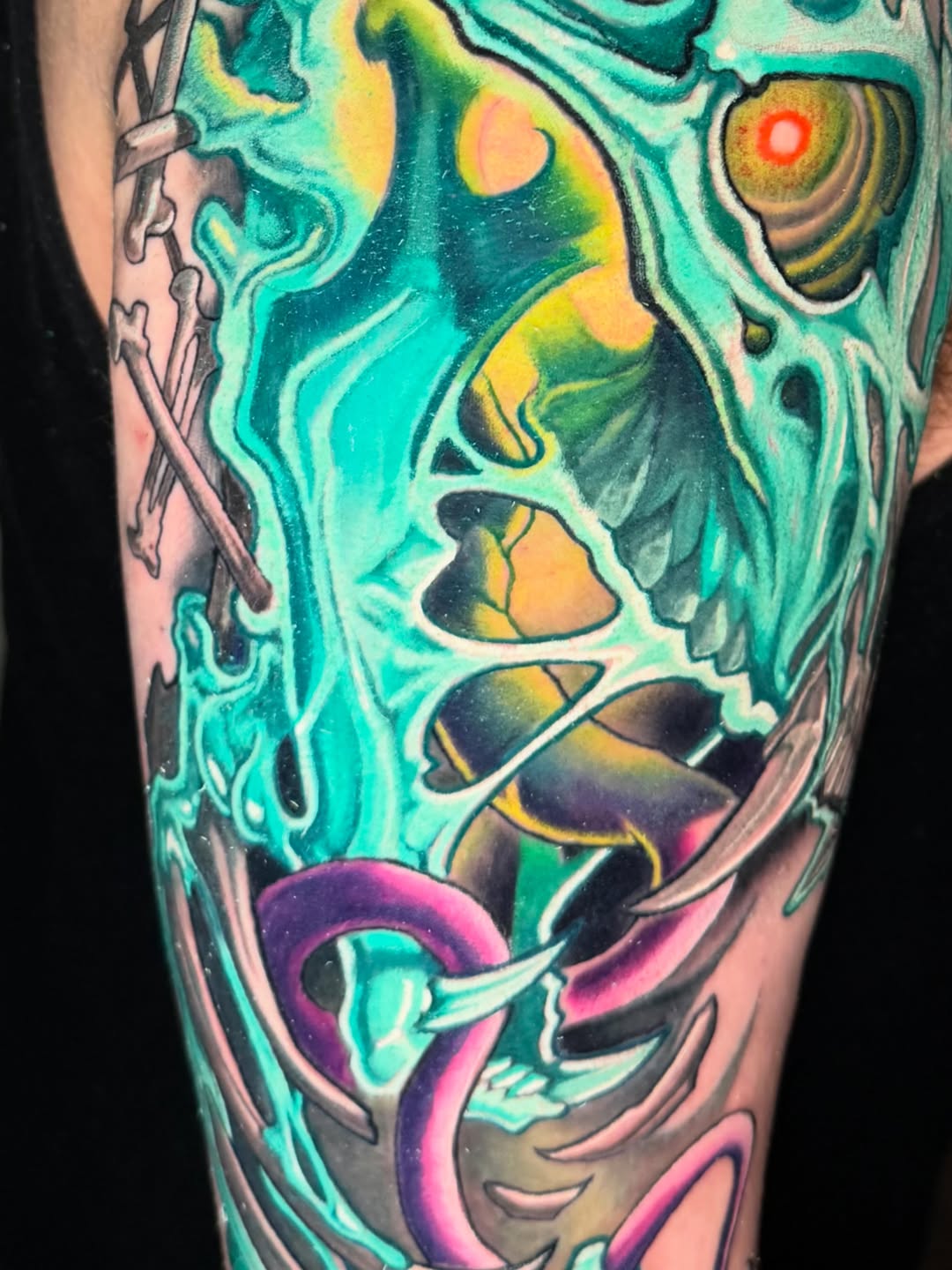 Tattoo by @oldmanfisk — dark_realism