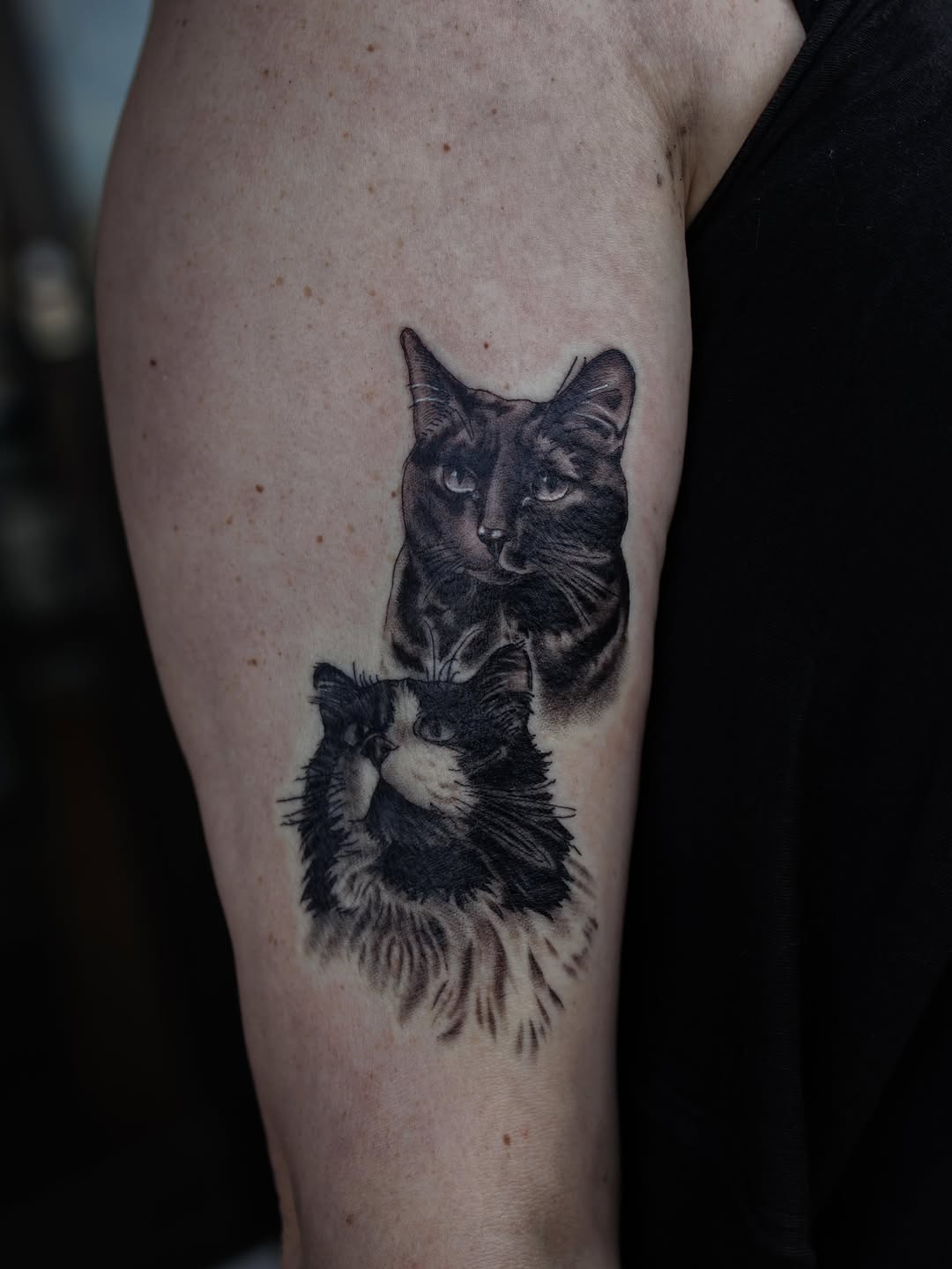 Tattoo by @blakeowenstattoos โ realism, black_and_grey