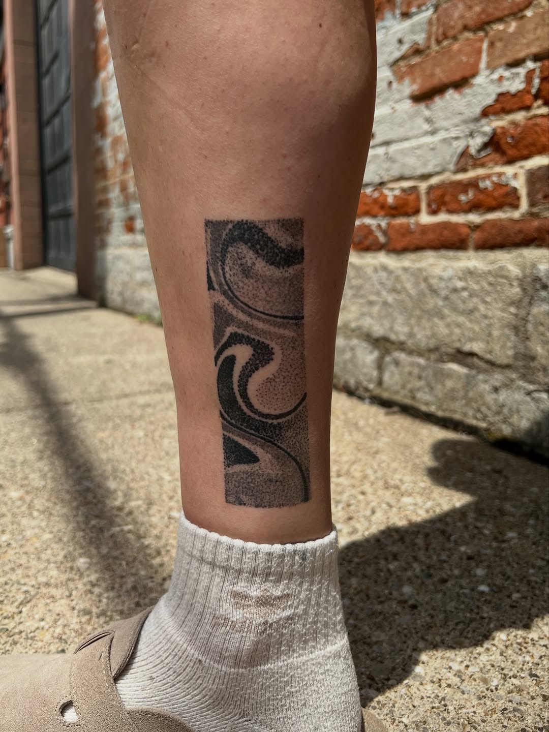 Tattoo by @thebig_rosstattoo — dotwork