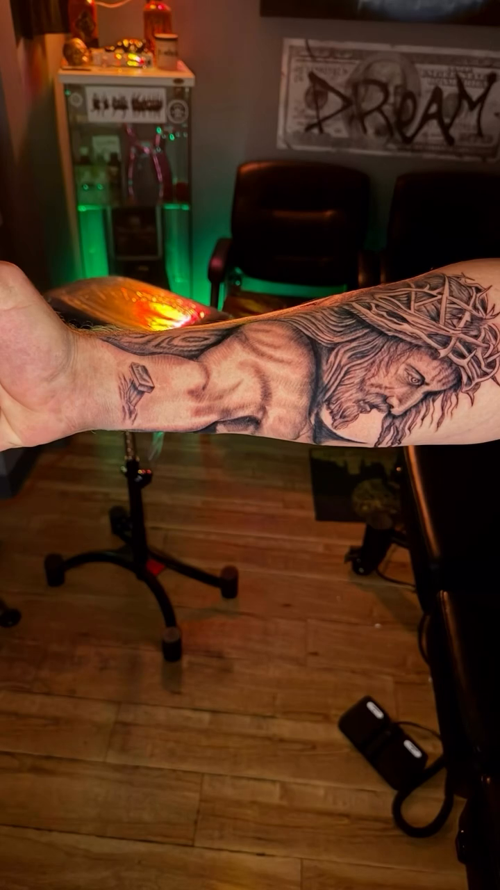Tattoo by @jcs_mfin_ink_ — realism, black_and_grey