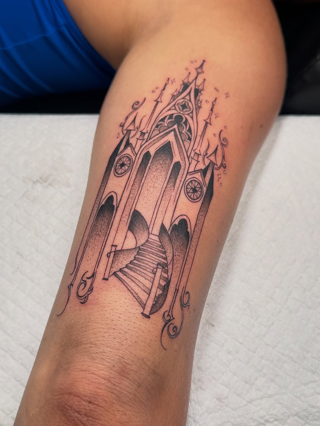 Tattoo by @seenaink — illustrative, black_and_grey
