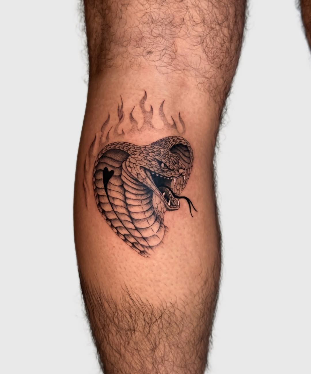 Tattoo by @nickyrose.tattoos โ blackwork, illustrative