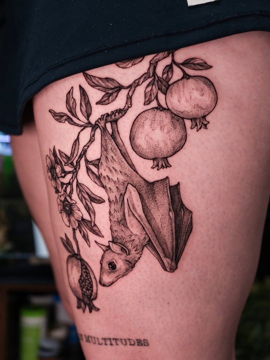 Tattoo by @fortytwojudges — black_and_grey, realism