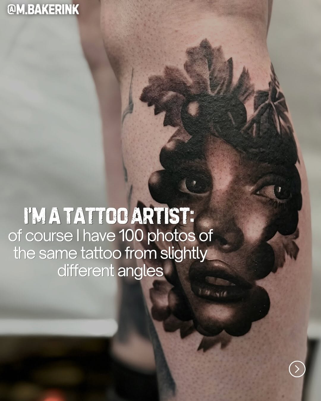 Tattoo by @m.bakerink — realism, black_and_grey
