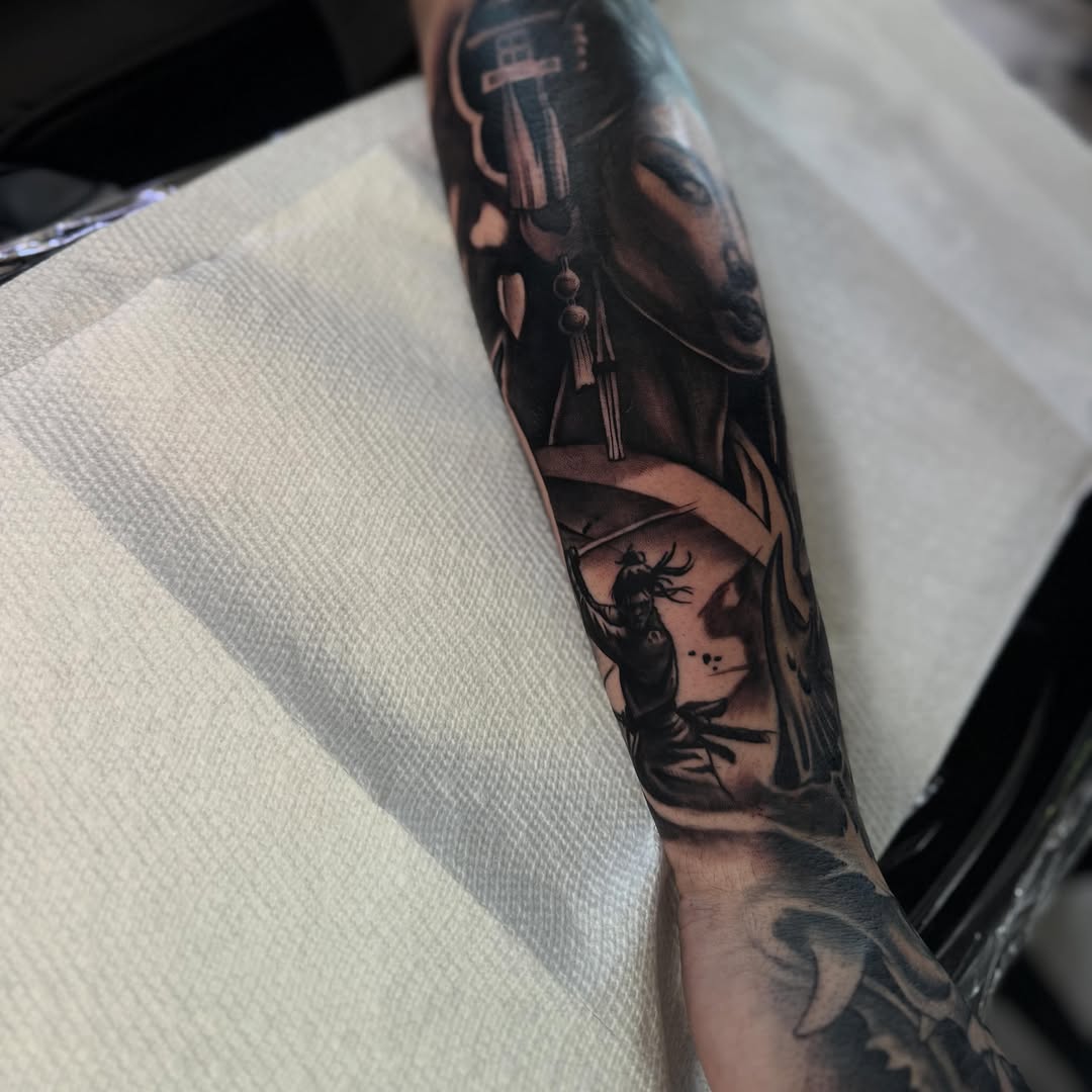 Tattoo by @isiahtats — black_and_grey, realism