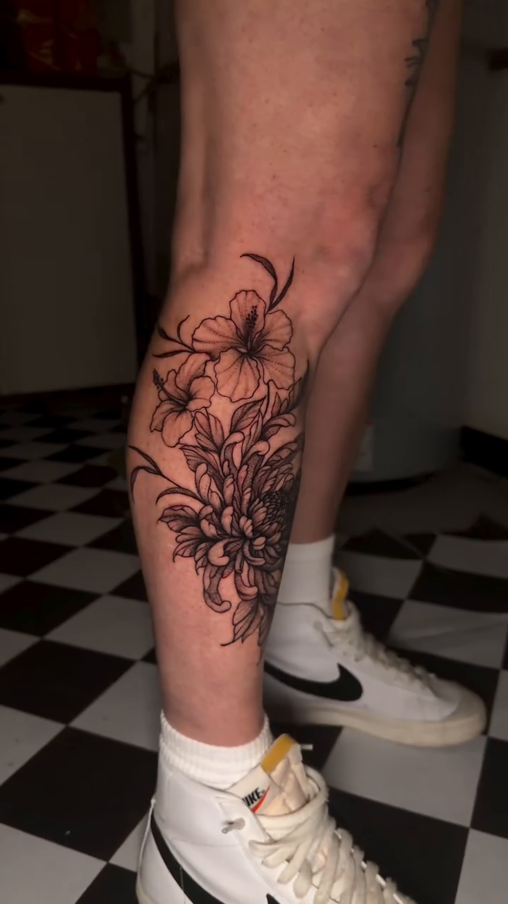 Tattoo by @greimey.ink — illustrative, black_and_grey