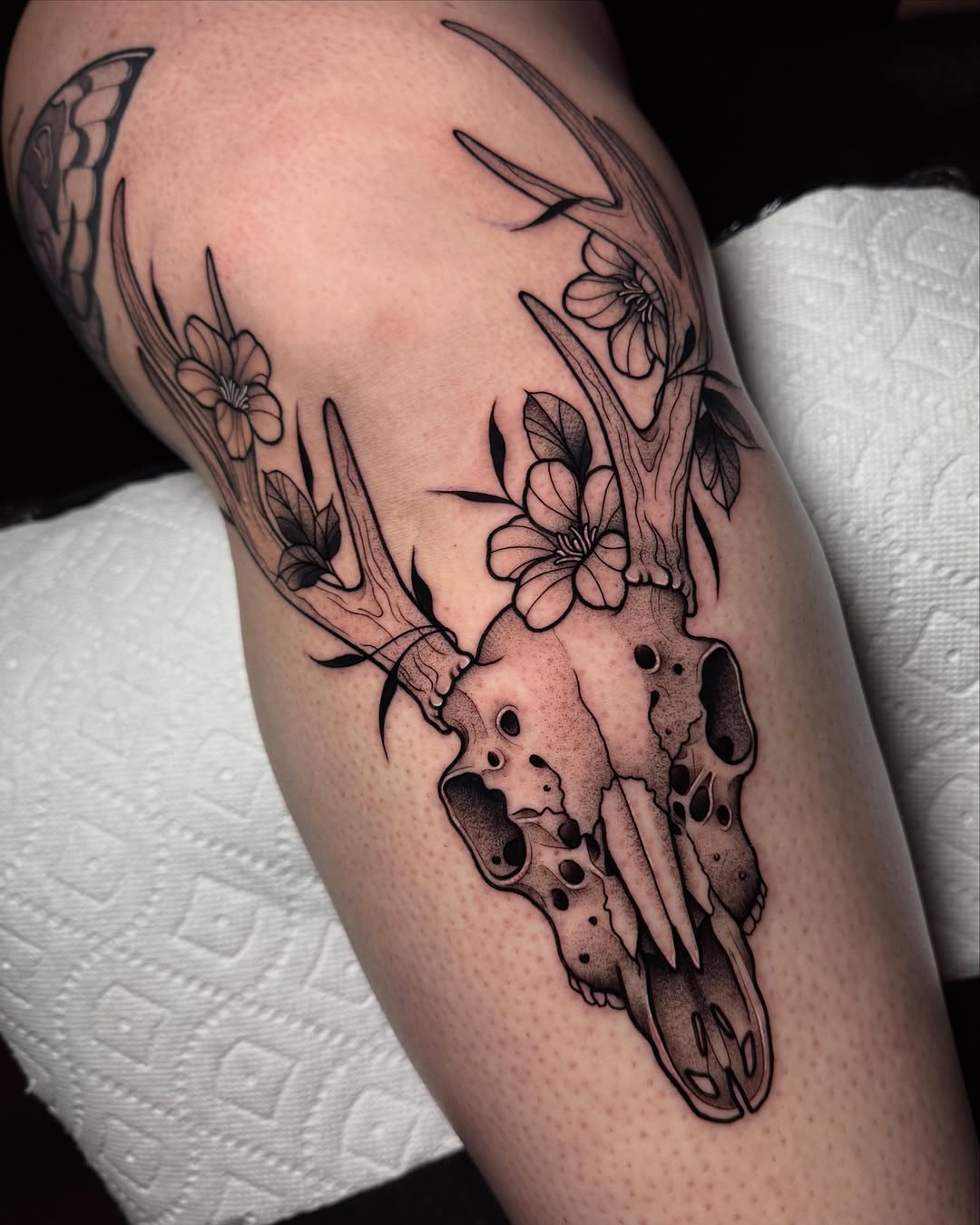 Tattoo by @artistbell — illustrative, black_and_grey