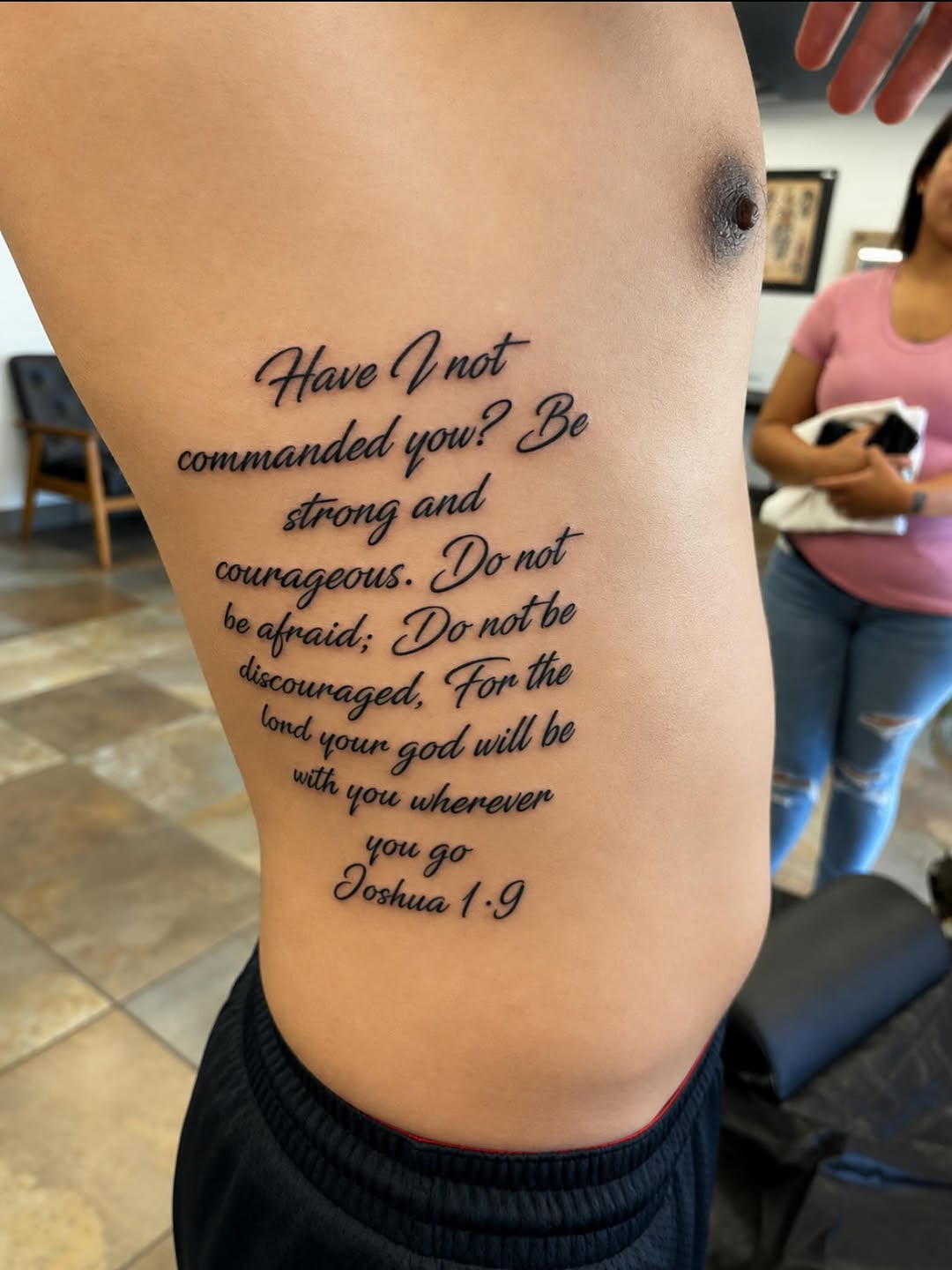 Tattoo by @stoney760 — lettering_script, fine_line