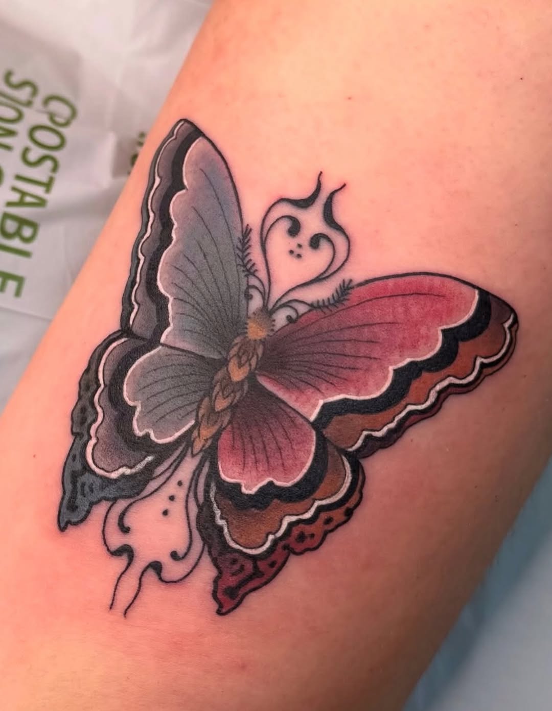 Tattoo by @melania.tatts โ neo_traditional, black_and_grey