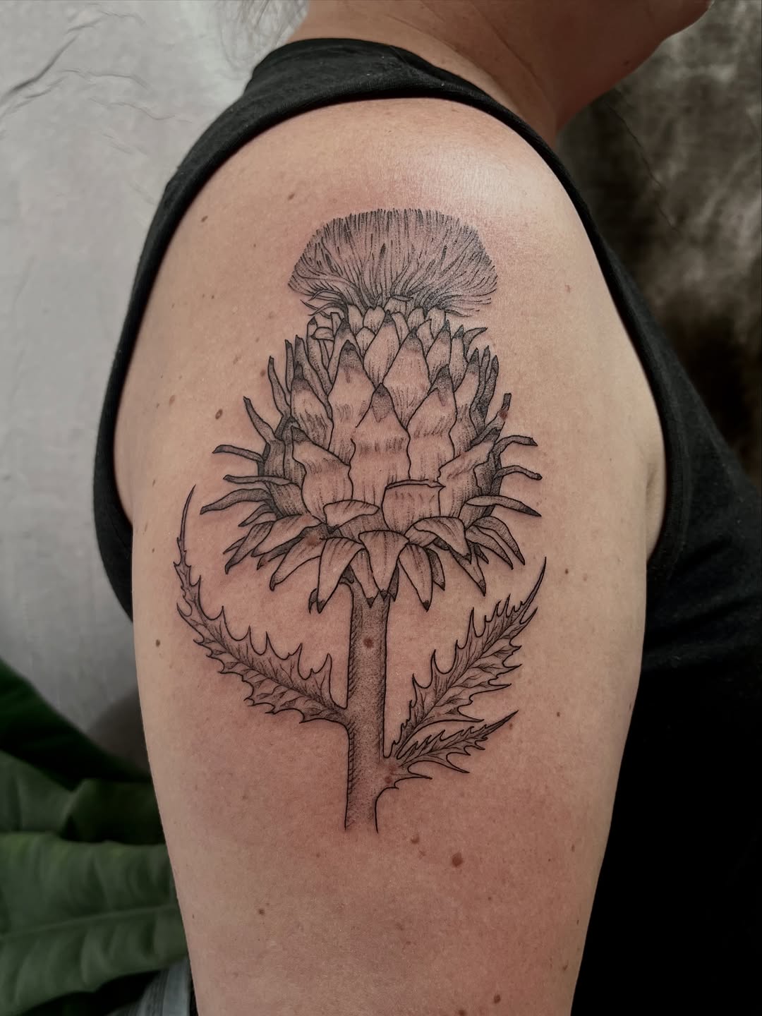 Tattoo by @lo_gwynn_ink — black_and_grey
