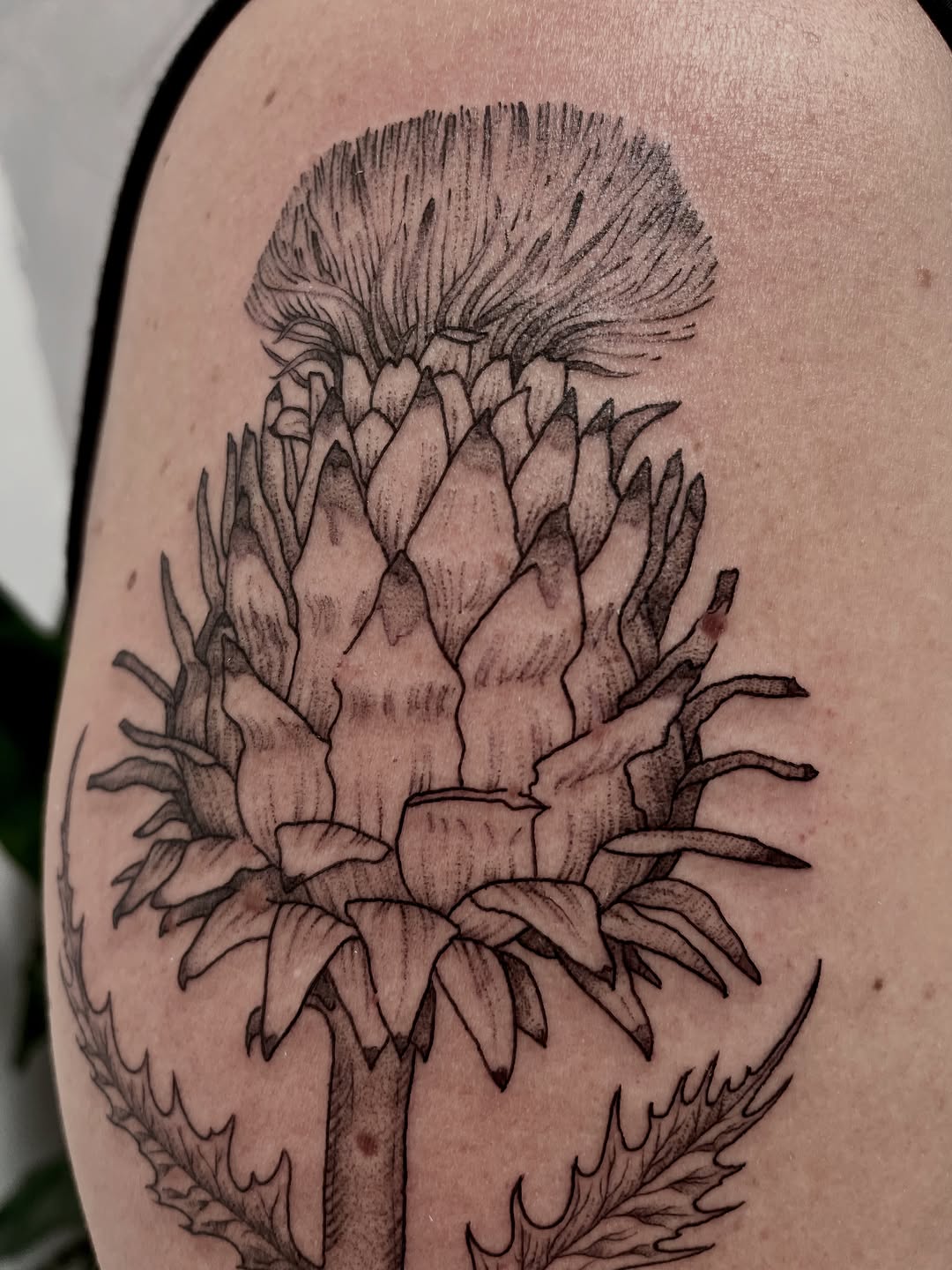 Tattoo by @lo_gwynn_ink — black_and_grey
