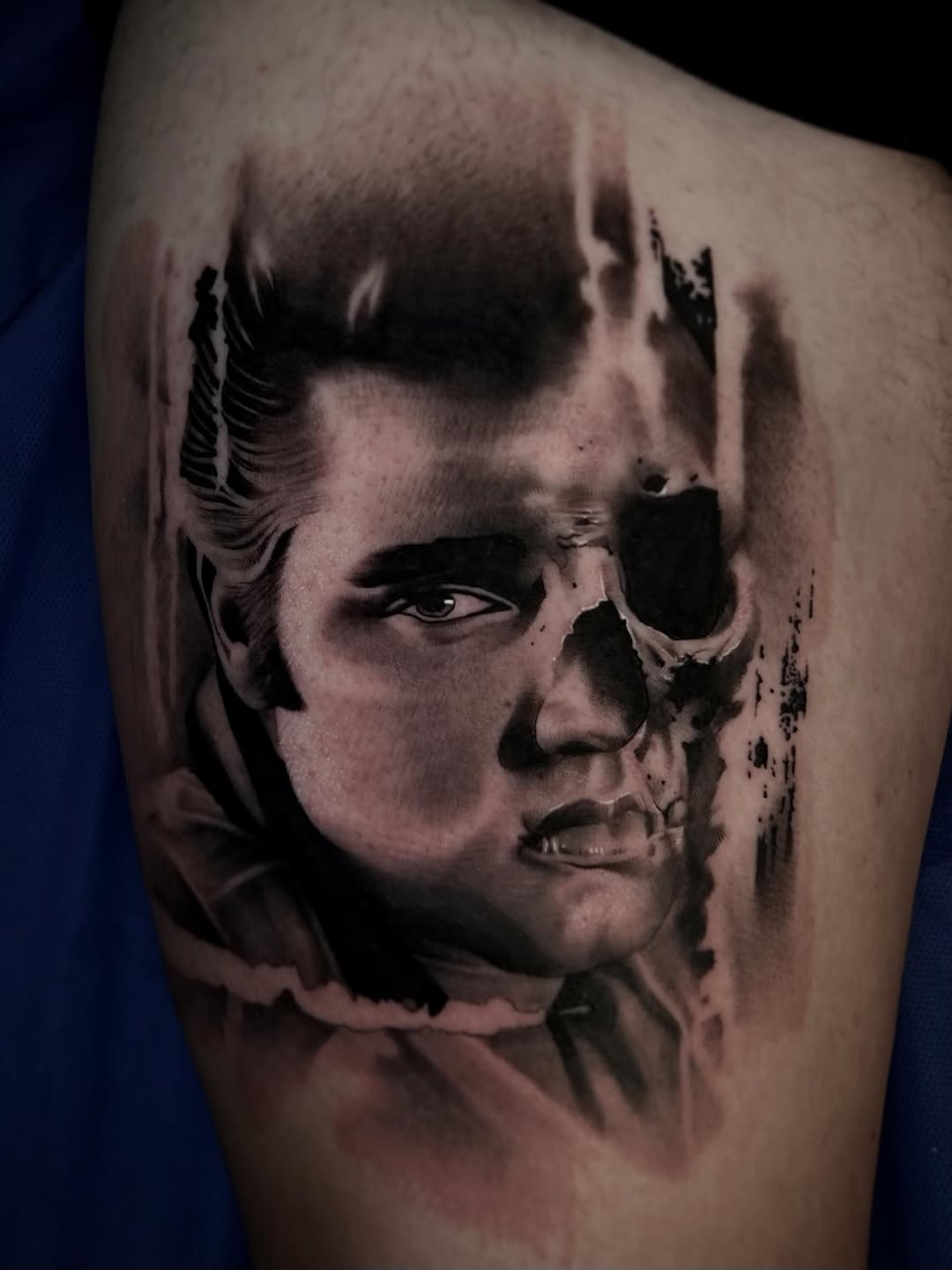 Tattoo by @cxrsmeiertattoos — realism, dark_realism