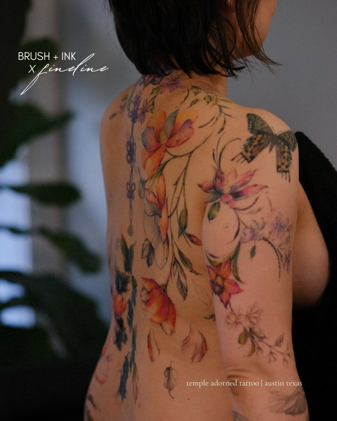 Tattoo by @temple.adorned โ watercolor