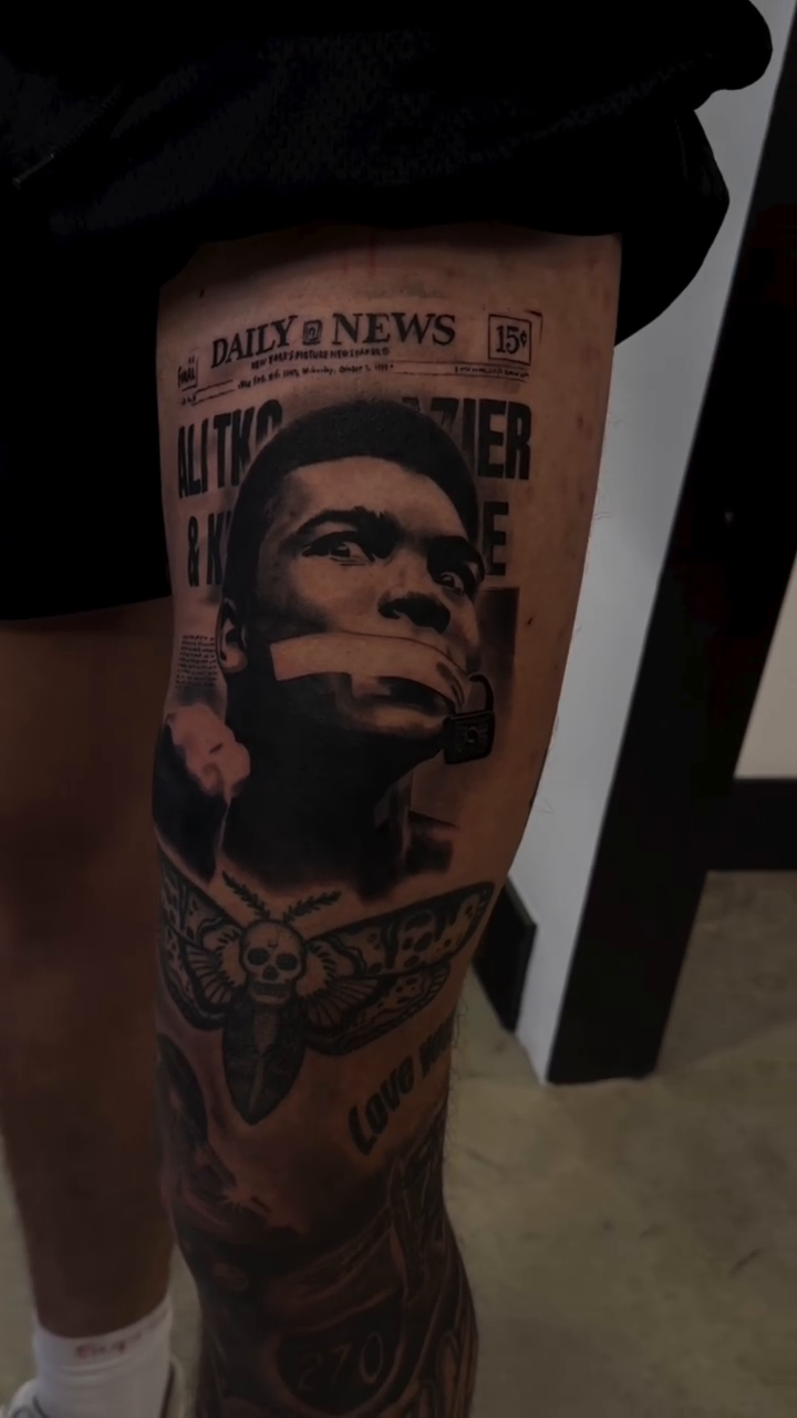 Tattoo by @carter.studios.ink โ realism, black_and_grey