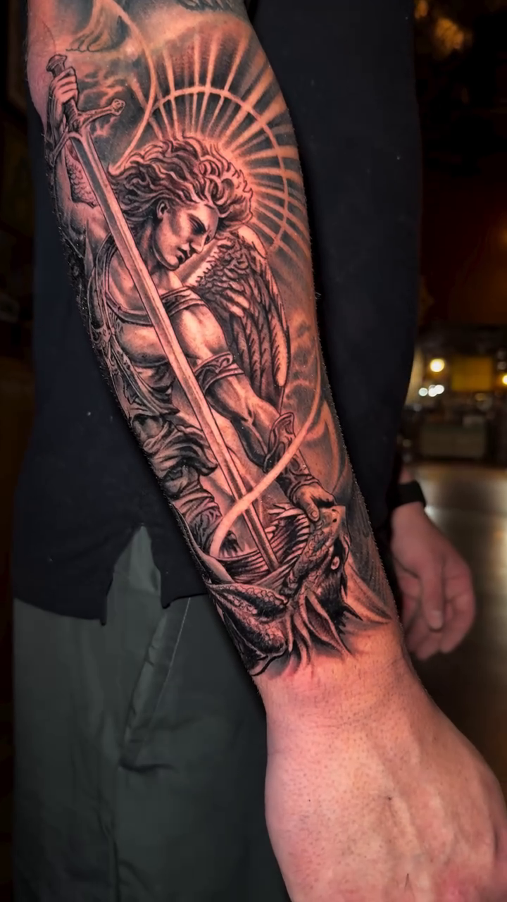 Tattoo by @gbarreratattoos — black_and_grey, realism