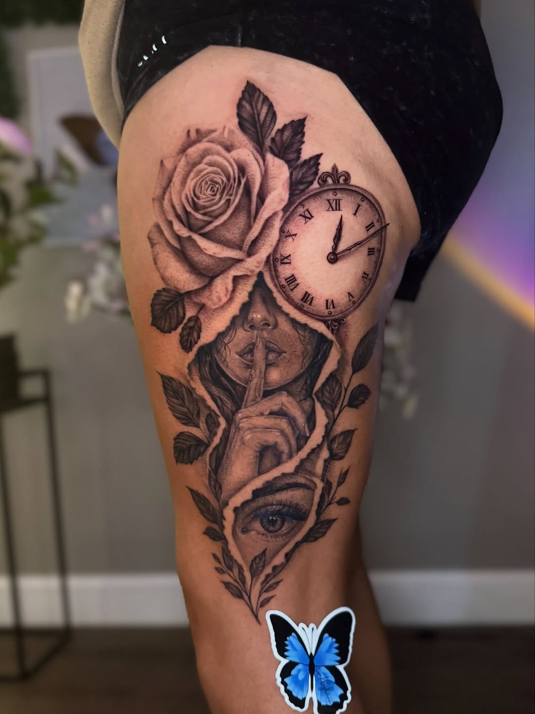 Tattoo by @inkbyhann β realism, black_and_grey