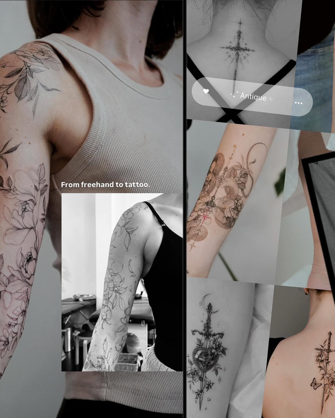 Tattoo by @yeonji_heart โ illustrative, fine_line