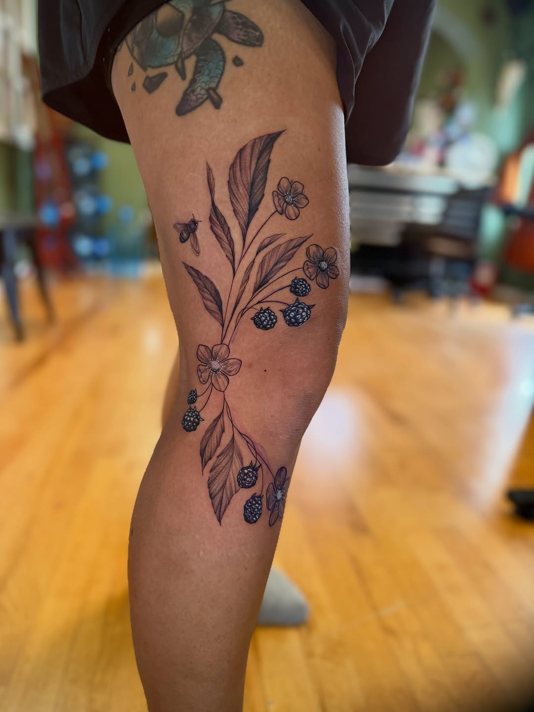 Tattoo by @virginiaswampwitch — fine_line, black_and_grey