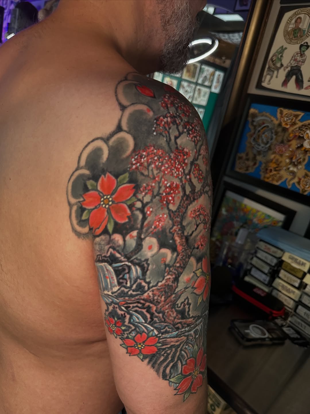 Tattoo by @mattryantattooer — japanese_irezumi, black_and_grey