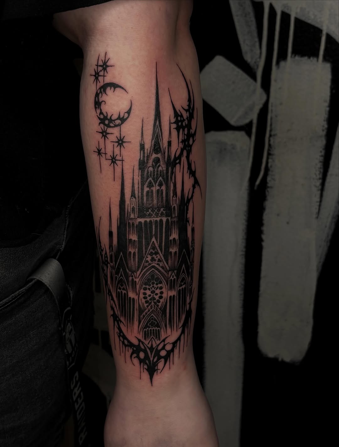 Tattoo by @sincitytattooer — blackwork, illustrative
