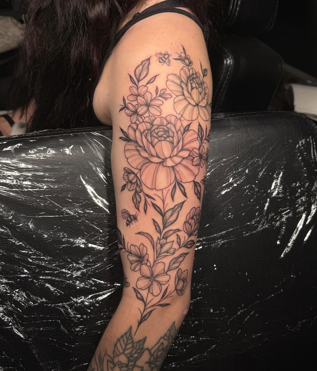 Tattoo by @koko_tattoos — fine_line, black_and_grey