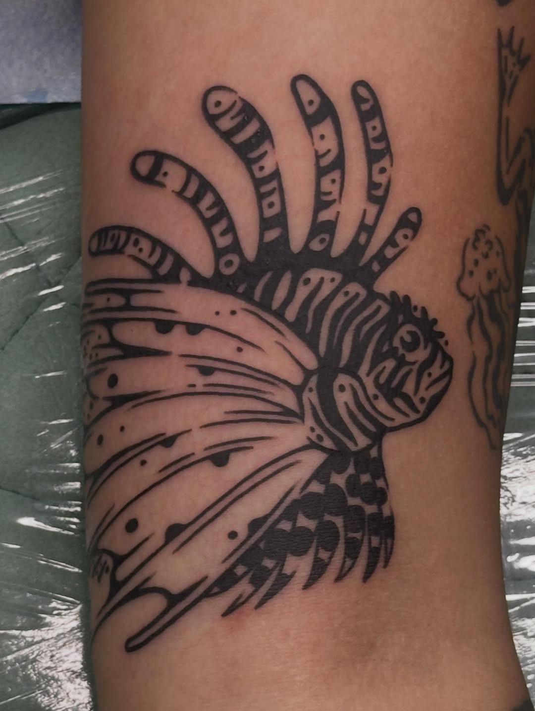 Tattoo by @sammystormtattoo — blackwork