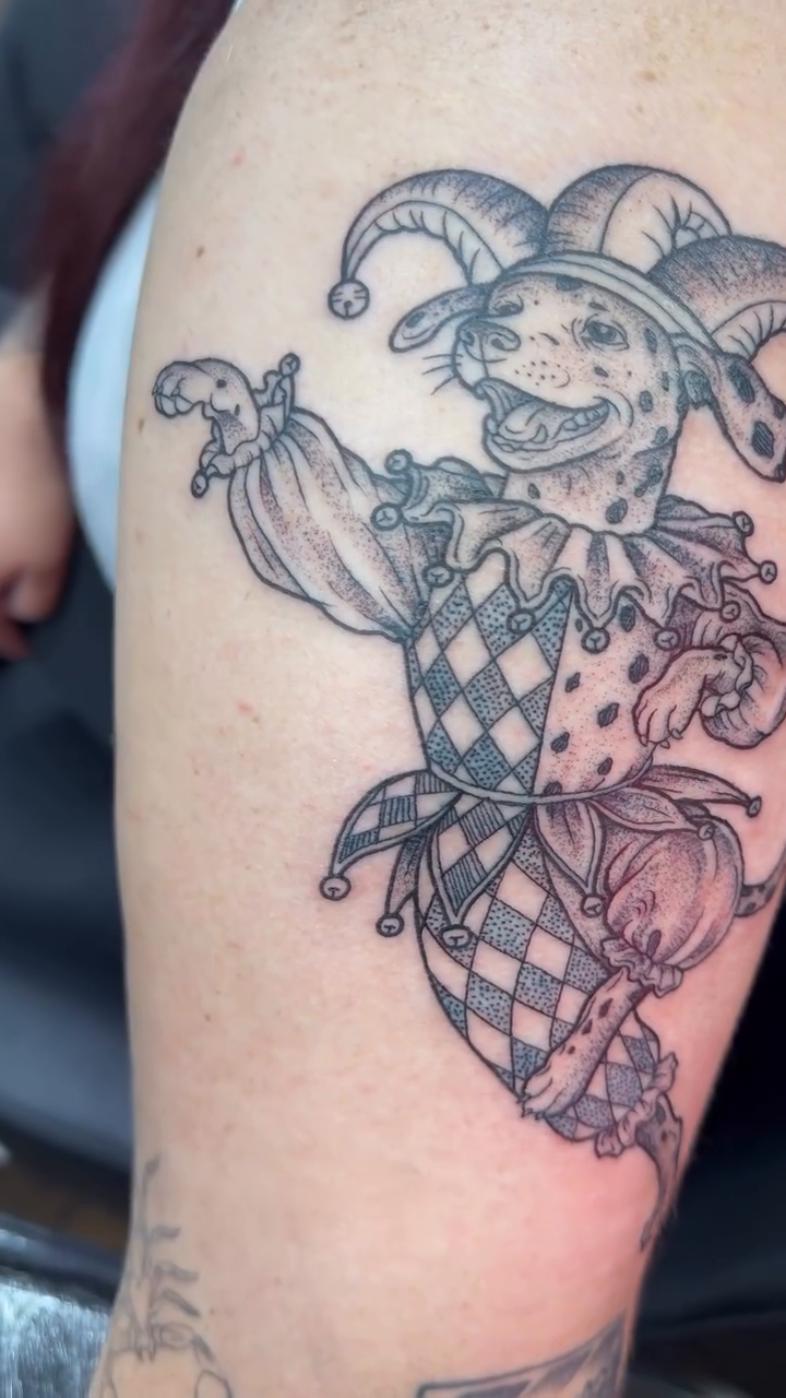 Tattoo by @tattoosbyjohnny — black_and_grey, realism