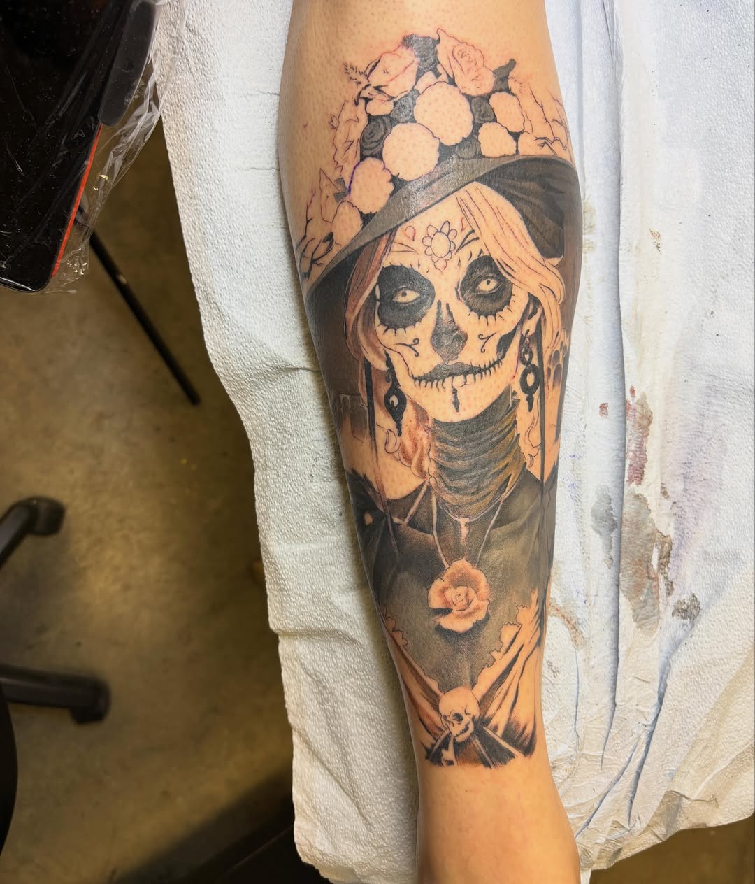 Tattoo by @clumsysurgeon — realism, black_and_grey