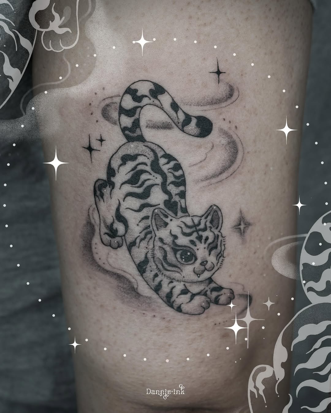 Tattoo by @black.chocol — black_and_grey, new_school