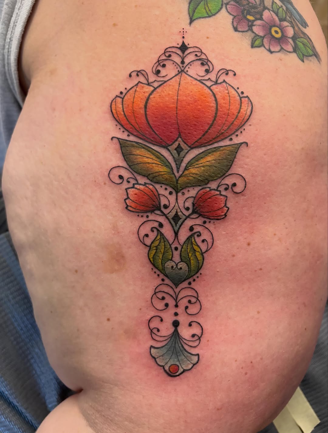 Tattoo by @katecooktattoos — ornamental, fine_line