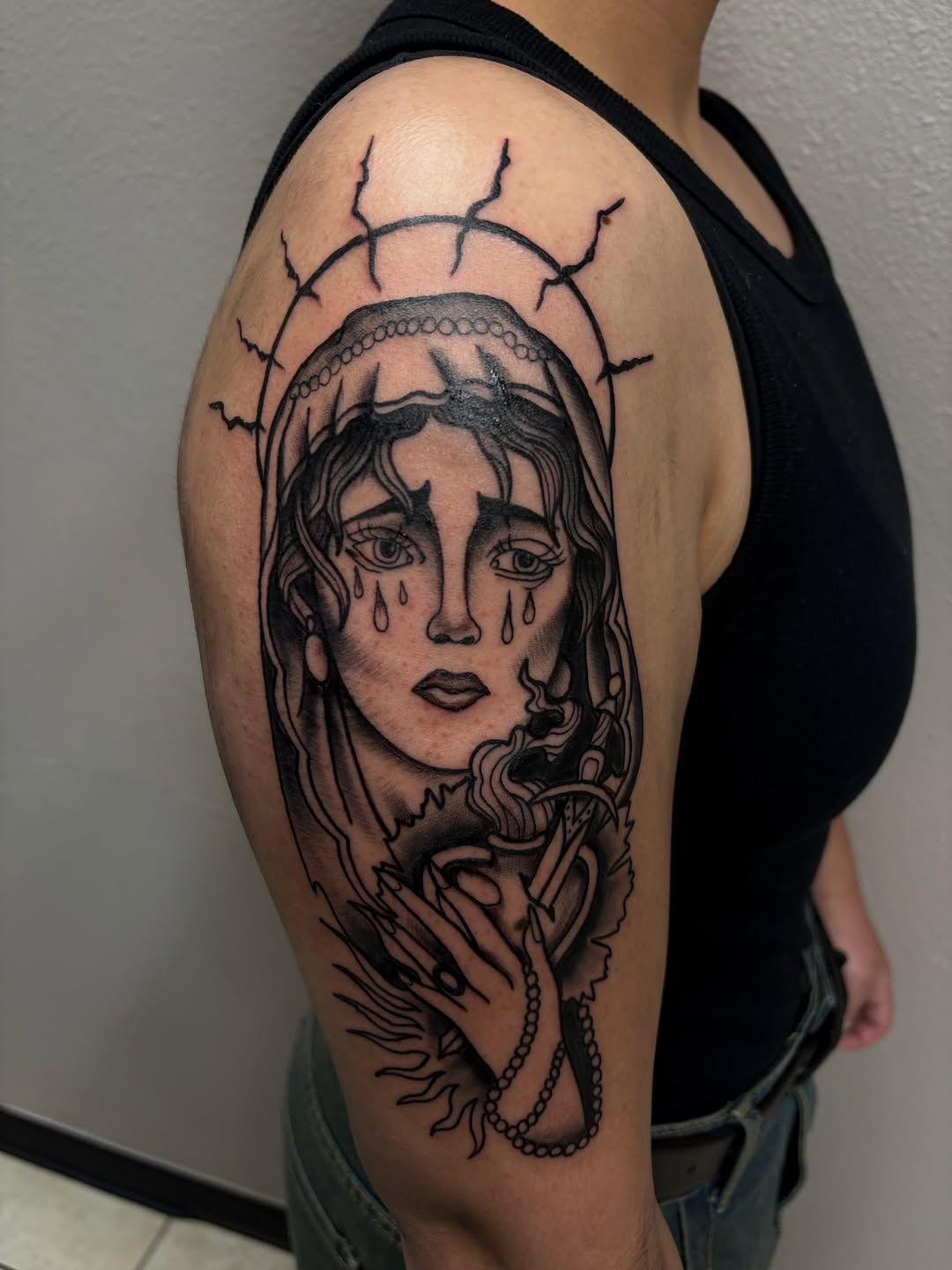 Tattoo by @oledanink โ american_traditional, black_and_grey