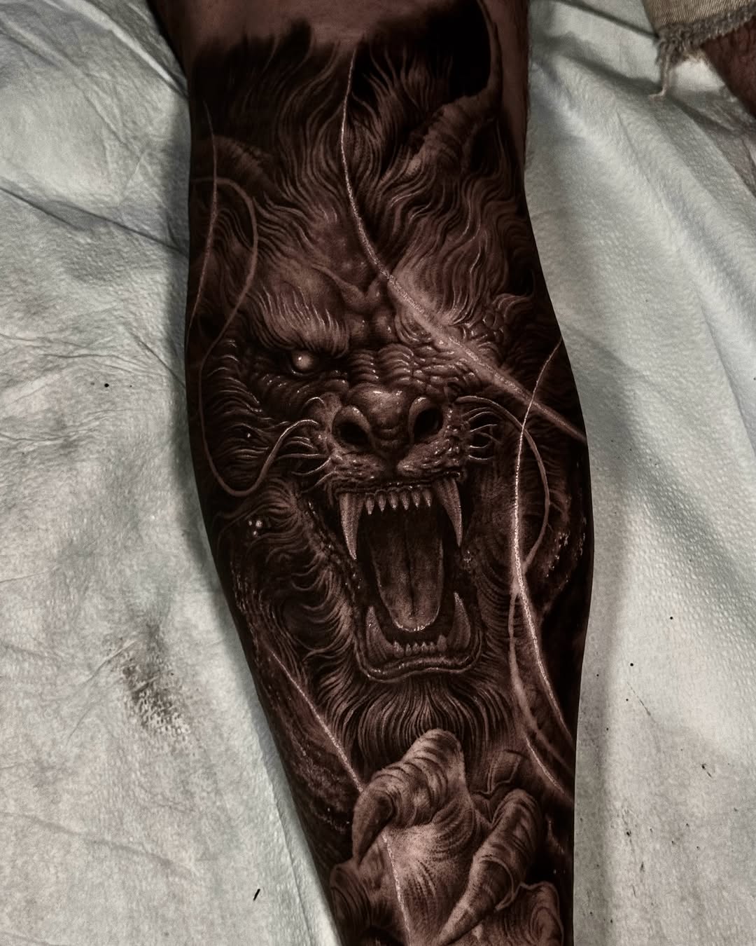 Tattoo by @dukeoftats β black_and_grey, realism