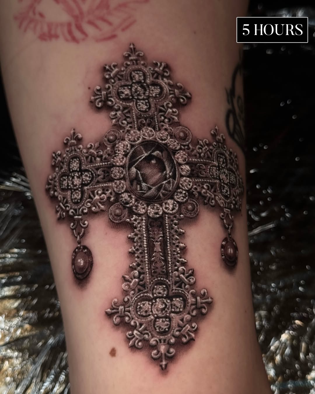 Tattoo by @dukeoftats β black_and_grey, ornamental
