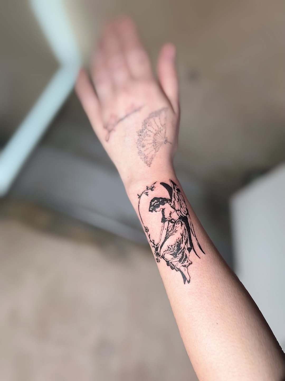 Tattoo by @inkwithchristian — illustrative, black_and_grey