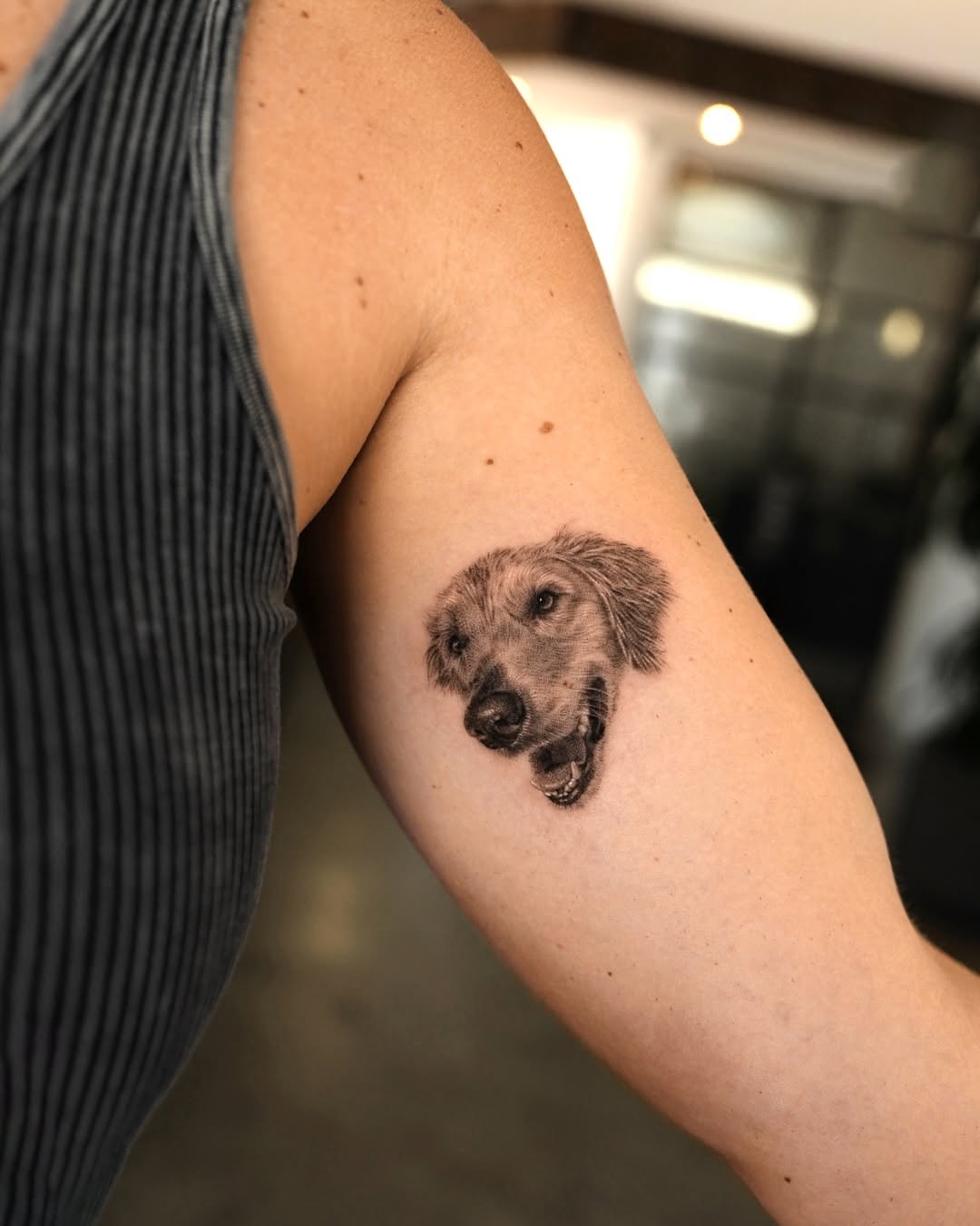 Tattoo by @tattooist_kimria — realism, black_and_grey